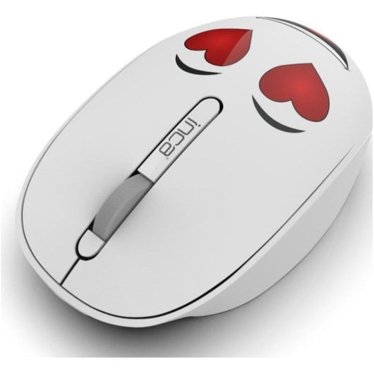 Ratón Inca IWM-245RB Ambidextro RF inalámbrico 1200 DPI Blanco