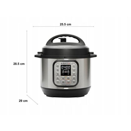 Cocotte multi-cuisson Instant Pot Duo 3 3L 700W Acier inoxydable Noir