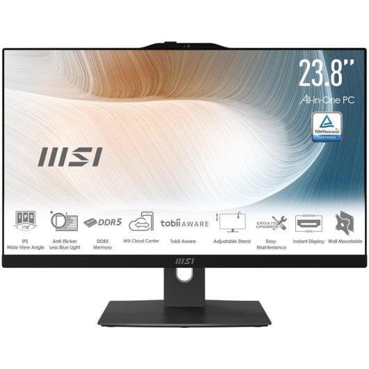 All-in-One PC MSI Modern AM242TP 1M-1230EU Intel Core 3 8GB 256GB SSD Intel Graphics 23.8" Windows 11 Pro Touch