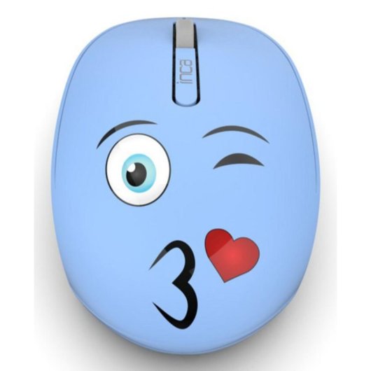 Ratón Inca IWM-245RM inalámbrico 1200 DPI ambidextro azul con receptor nano