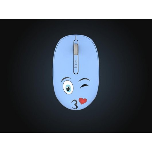 Ratón Inca IWM-245RM inalámbrico 1200 DPI ambidextro azul con receptor nano