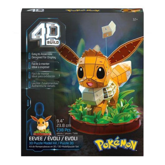 Puzzle 3D Pokémon Eevee Spin Master 238 Pezzi