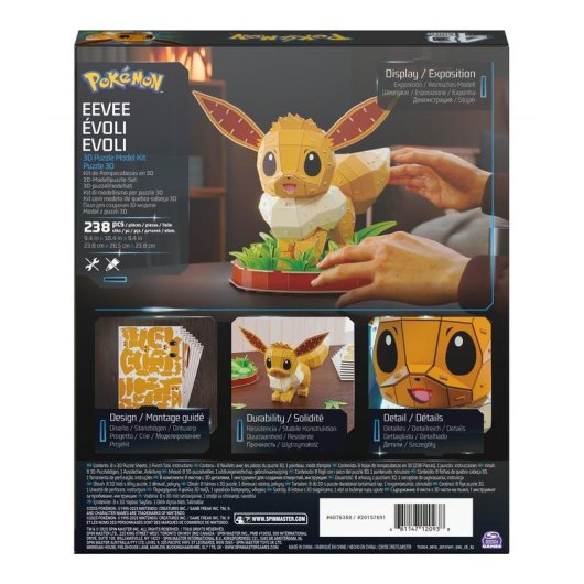 Puzzle 3D Pokémon Eevee Spin Master 238 Pezzi