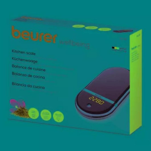 Báscula cocina Beurer 2 kg display invisible