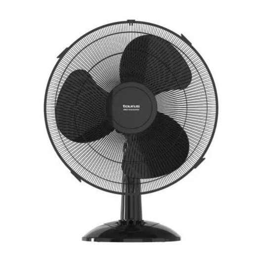 Ventilador de Sobremesa Taurus 45W 40cm 3 Velocidades Oscilación Inclinación Regulable Asa Transporte