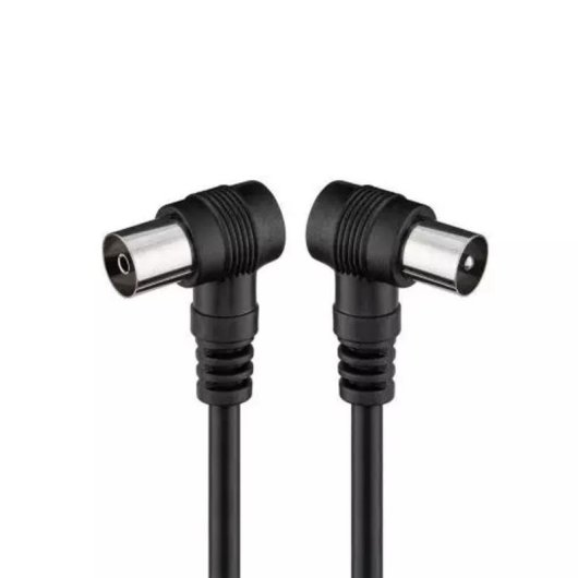 Cable de antena acodado Engel 1,5 m conector macho hembra