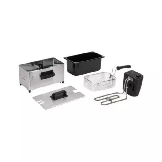 Freidora Jata JEFR1678 3L 2000W acero inoxidable con cestillo abatible
