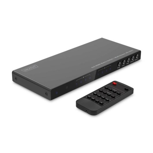 HDMI-Matrix-Switch 4x2 Digitus mit Multi-Viewer 4K/30Hz