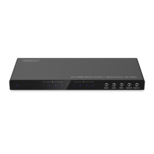 HDMI-Matrix-Switch 4x2 Digitus mit Multi-Viewer 4K/30Hz