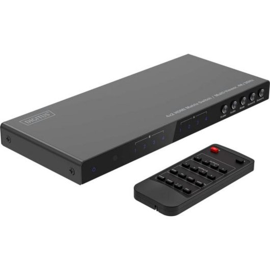HDMI-Matrix-Switch 4x2 Digitus mit Multi-Viewer 4K/30Hz