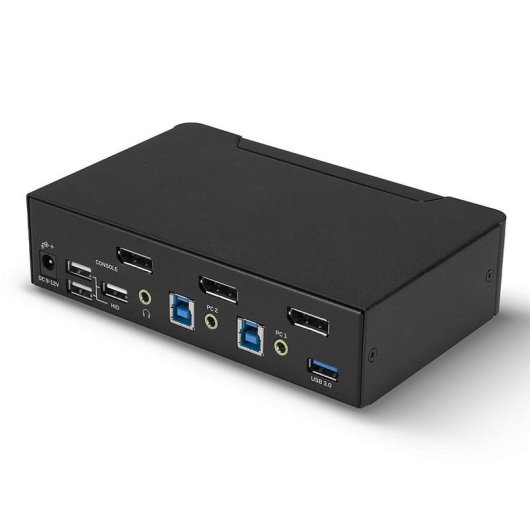Conmutador KVM Lindy 2 Puertos DisplayPort 1.4 USB 3.0 4K 60Hz
