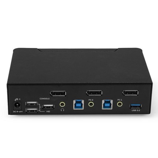 Conmutador KVM Lindy 2 Puertos DisplayPort 1.4 USB 3.0 4K 60Hz