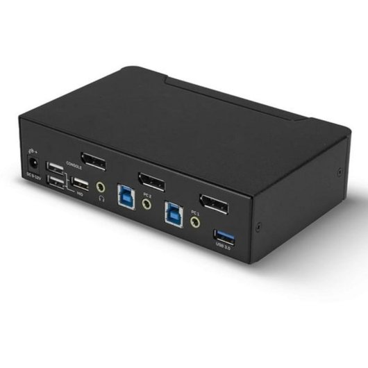 Conmutador KVM Lindy 2 Puertos DisplayPort 1.4 USB 3.0 4K 60Hz