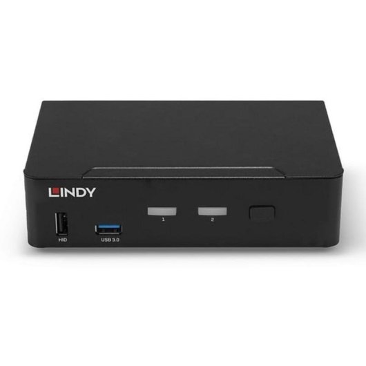 Conmutador KVM Lindy 2 Puertos DisplayPort 1.4 USB 3.0 4K 60Hz