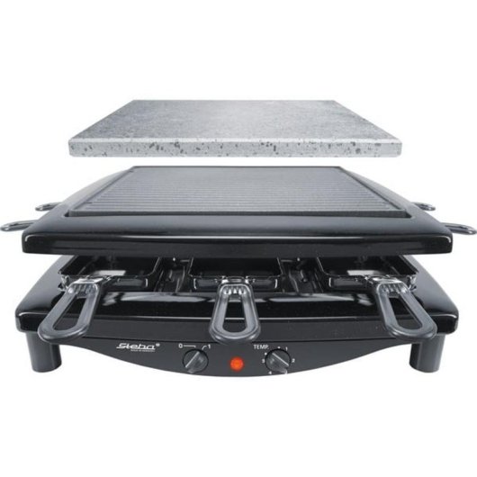 Raclette Steba RC 3 Plus 8 Personen 1450 W Schwarz