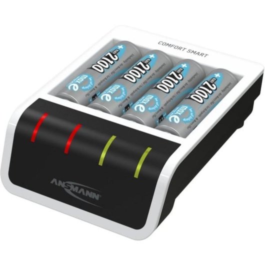 Ansmann Akku-Ladegerät AA mit 4 NiMH-Akkus 2100 mAh