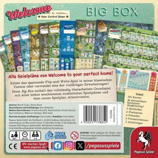 Juego de mesa Pegasus Bienvenido a tu perfecta Home Big Box familiar y de estrategia