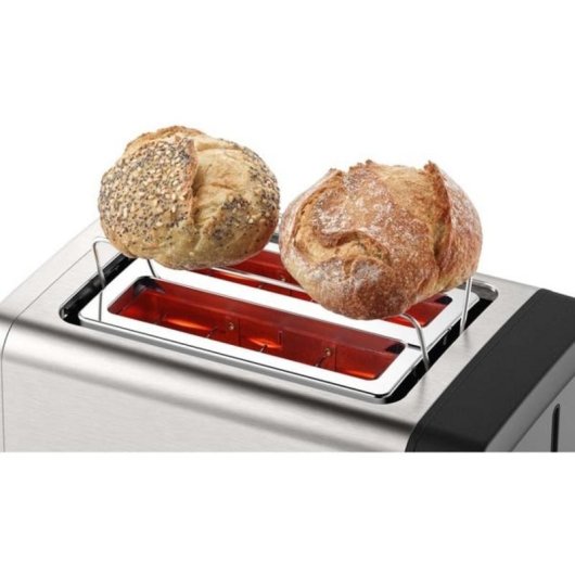 Tostapane Bosch TAT4P420DE 2 fette 970 W Nero/Argento