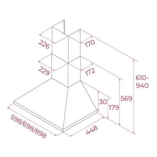 Campana Piramidal de Pared Teka DBB 74140 KOS IX