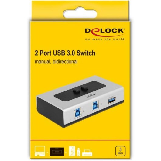 Commutateur USB 3.0 DeLOCK 3 ports type A