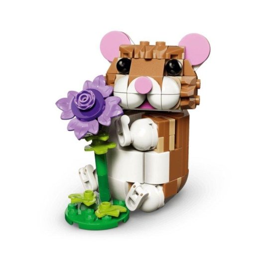 Set LEGO Creator 3 in 1 Hamster Adorabile con Fiore 31376