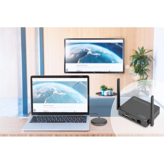 Transmissor HDMI Sem Fios Digitus DS-55322 Click & Present Pro Até 50 m
