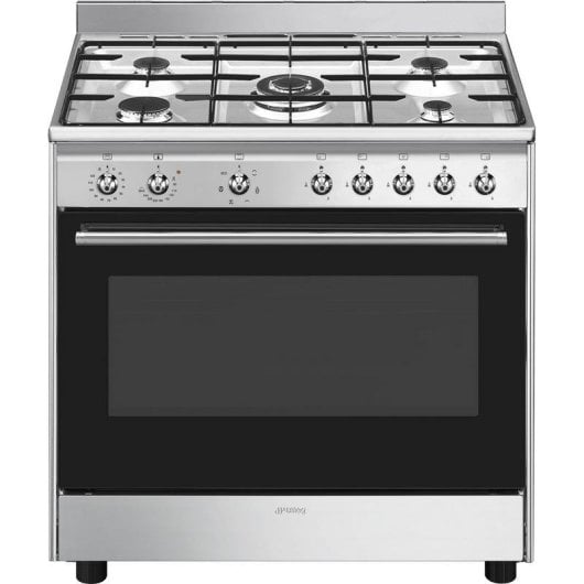 Cuisinière Smeg Concert CX90GM Acier Inoxidable 5 Zones Gaz