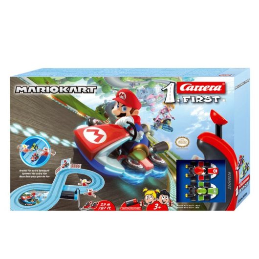 Piste de course Carrera Nintendo Mario Kart avec 2 voitures - 2,4 m