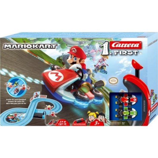 Piste de course Carrera Nintendo Mario Kart avec 2 voitures - 2,4 m