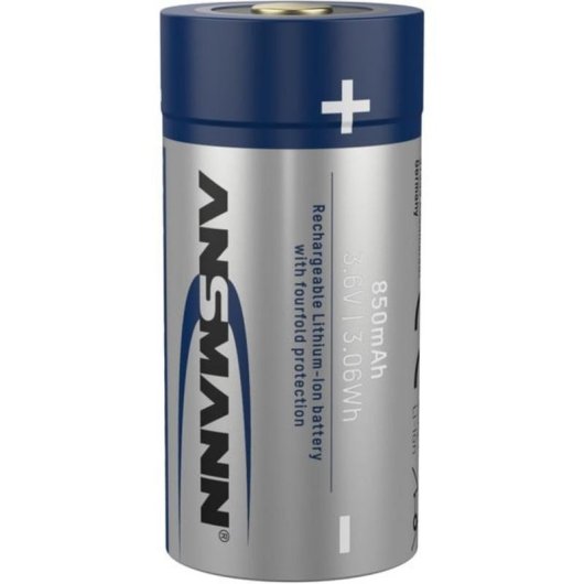 Batería recargable Ansmann 16340 Ion de litio 850 mAh con carga Micro-USB