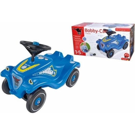 Correpasillos BIG Bobby-Car Classic Police Azul con Luz y Sonido