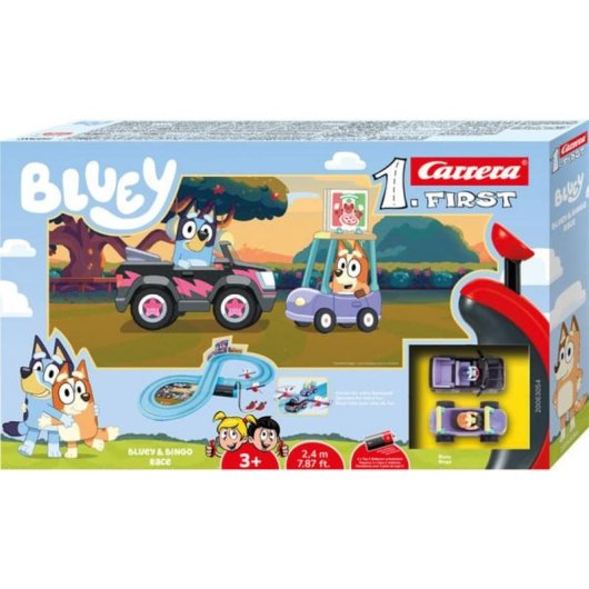 Piste de Courses Carrera FIRST Bluey & Bingo 2 Joueurs 2,4 m
