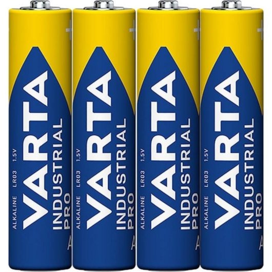 Pila Varta Industrial AAA Alcalina 1,5V 4 pezzi