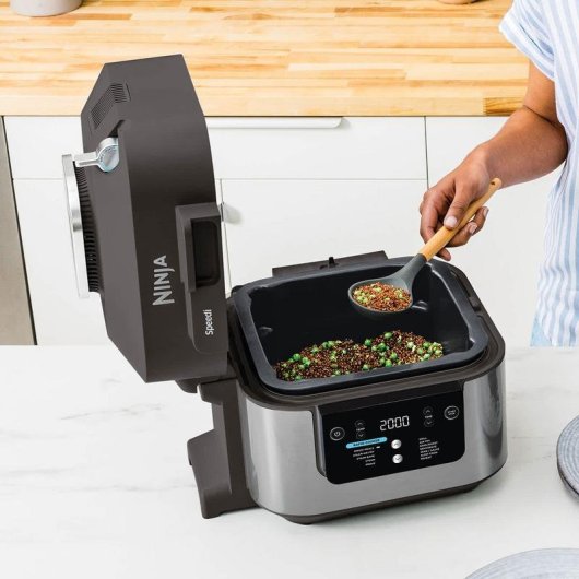 Friteuse sans Huile Ninja ON500EU 5,7L 1760W avec Technologie Rapid Cook et Minuterie