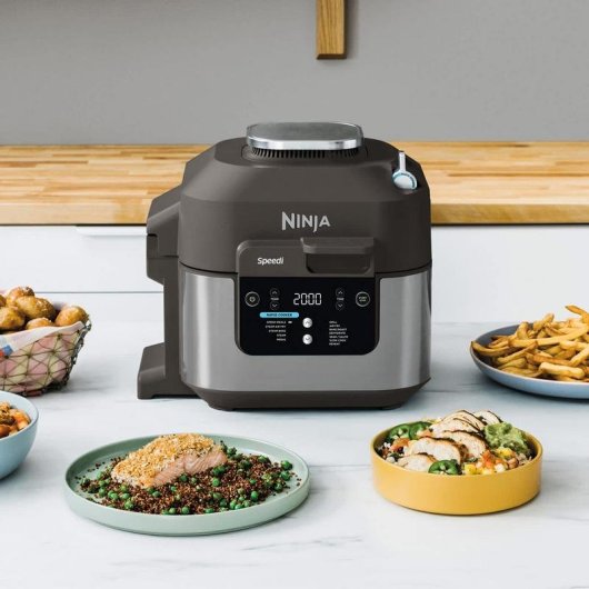 Friteuse sans Huile Ninja ON500EU 5,7L 1760W avec Technologie Rapid Cook et Minuterie