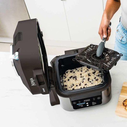 Friteuse sans Huile Ninja ON500EU 5,7L 1760W avec Technologie Rapid Cook et Minuterie