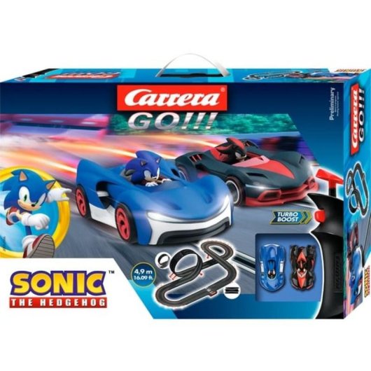 Pista da corsa Carrera GO!!! Sonic the Hedgehog 4.9m 1:43