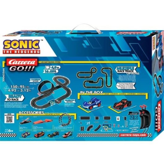 Pista da corsa Carrera GO!!! Sonic the Hedgehog 4.9m 1:43