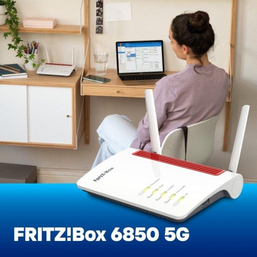 Router Fritz 6850 5G v2 Double Bande 1266 Mbps SIM Mini