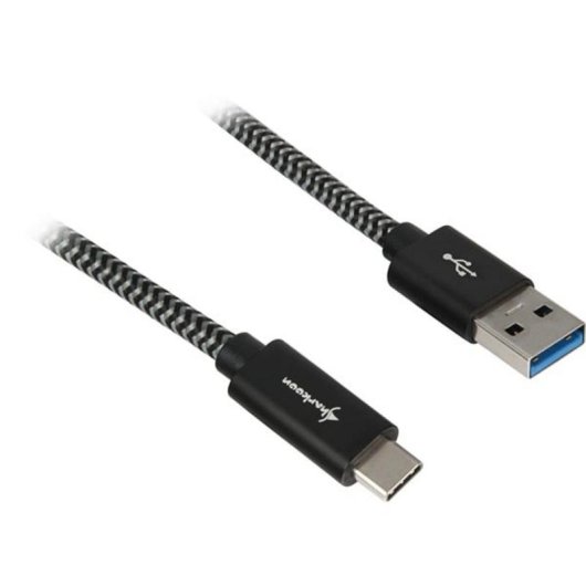 USB 3.2 Gen 2 Kabel Sharkoon USB-A auf USB-C 50 cm