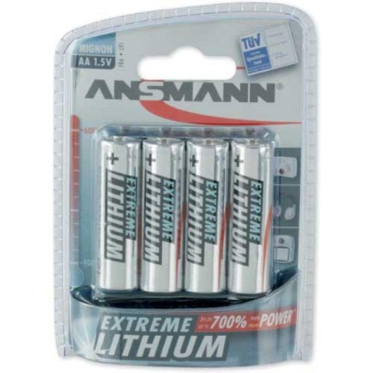 AA Batterie Ansmann Extreme Lithium 4 Stück 1,5V