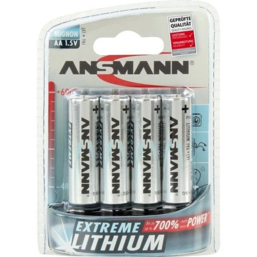 AA Batterie Ansmann Extreme Lithium 4 Stück 1,5V