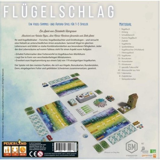 Juego de mesa familiar Pegasus Batir de alas 1-5 jugadores