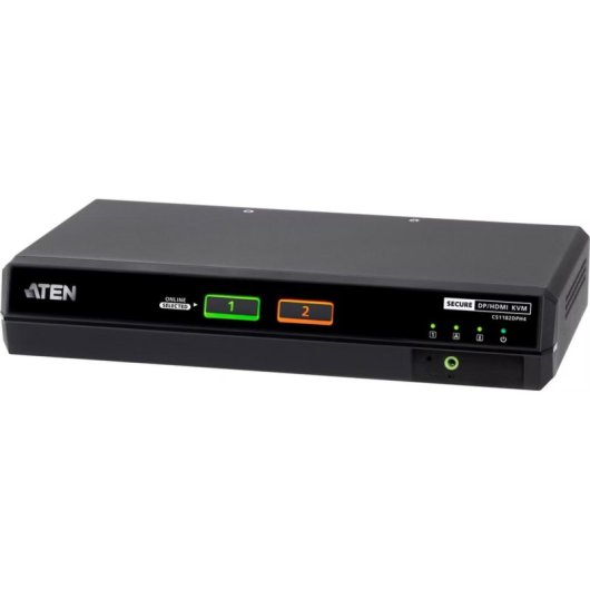 Interrupteur KVM Sécurisé ATEN CS1182DPH4 2 Ports 5K DisplayPort/HDMI PSD PP v4.0