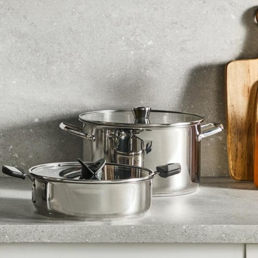 Casserole Tefal Emotion+ 22 cm Inoxidable avec Verre