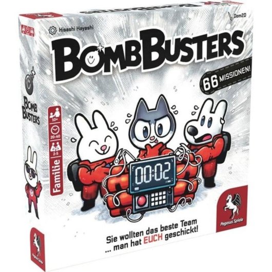 Juego de mesa Pegasus Desactivadores de Bombas cooperativo estrategia 2-5 jugadores