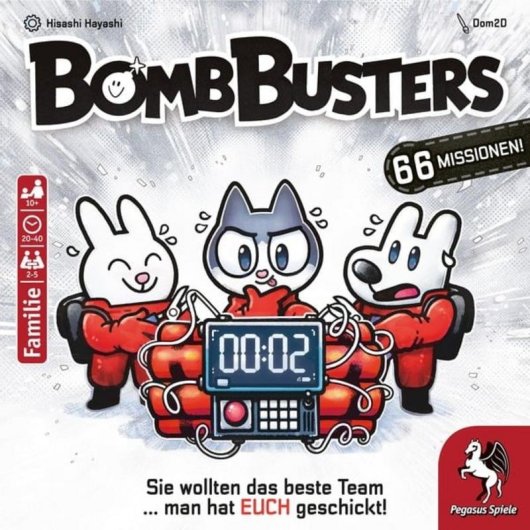 Juego de mesa Pegasus Desactivadores de Bombas cooperativo estrategia 2-5 jugadores