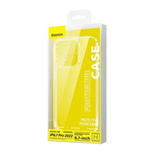 Kit protezione cover e vetro temperato Baseus SuperCeramic iPhone 14 Plus