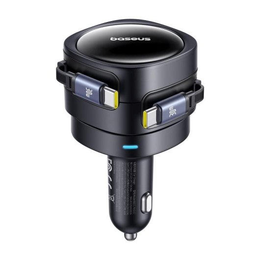 Caricatore Auto Baseus Enjoyment Max 60W USB-C Nero