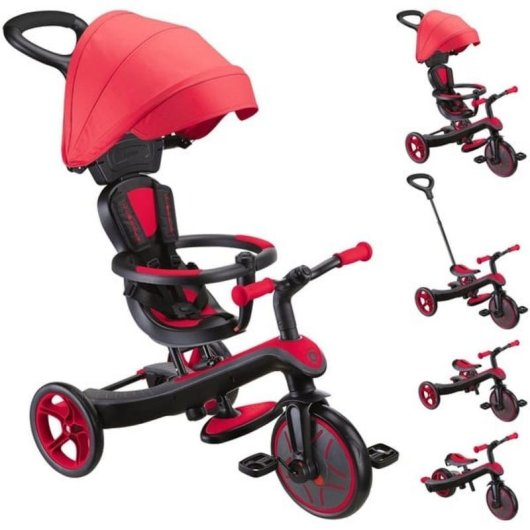 Tricycle pour enfant GLOBBER Explorer Trike 4 en 1 avec capote UV pliable